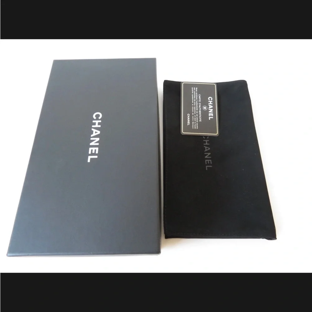 💛 Authentic CHANEL Camellia Leather Around Zip Zippy Long Wallet - Picture 15 of 15